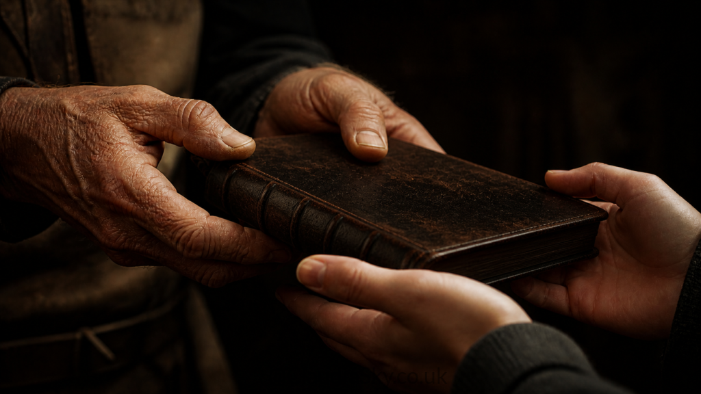 Passing down knowledge within the BDSM community - the Blueprint Domsent sits on